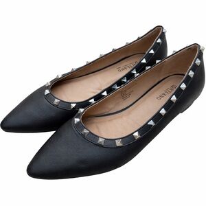 Portland boot company Studded Flats Women 7 Black Pointed Toe